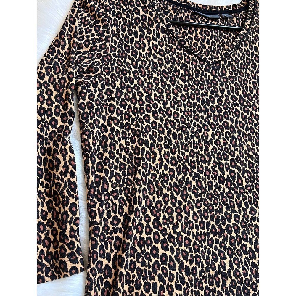 Amber Sun Leopard Animal Print Shirt Small - Picture 3 of 9